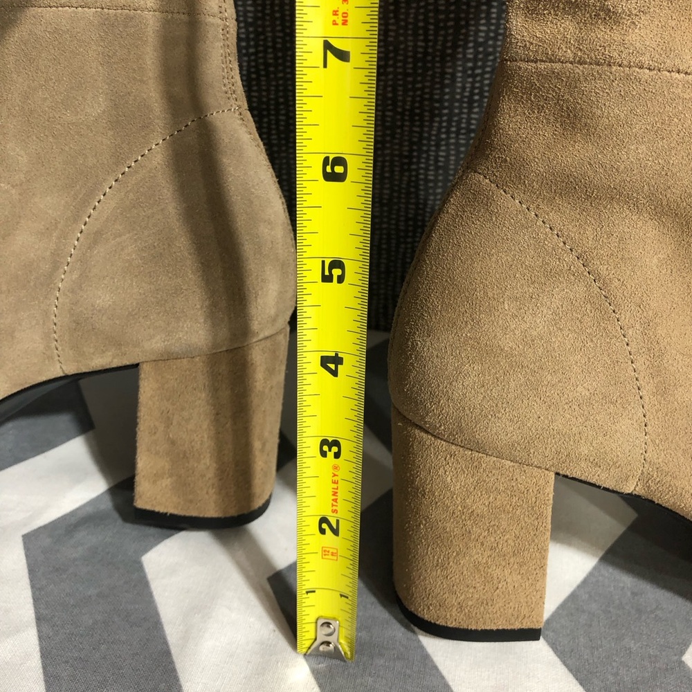 NWT ZARA Knee High Suede Boots - Picture 9 of 16